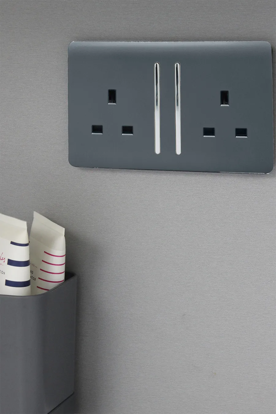 2 Gang 13Amp Long Switched Double Socket Warm Grey ART-SKT213LWG  Trendi Warm Grey